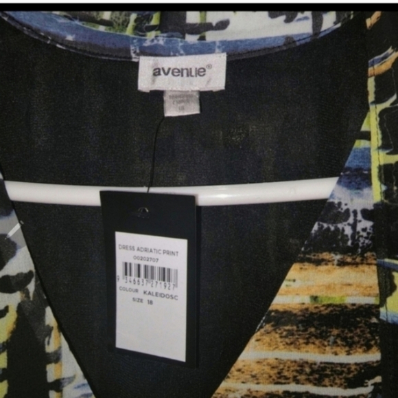 NWT AVENUE multicolor dress size 18 - Picture 5 of 5